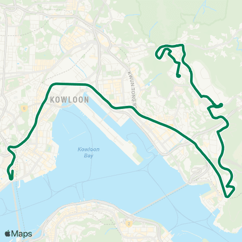 Kowloon Motor Bus Hong Kong Coliseum - Shun Tin map