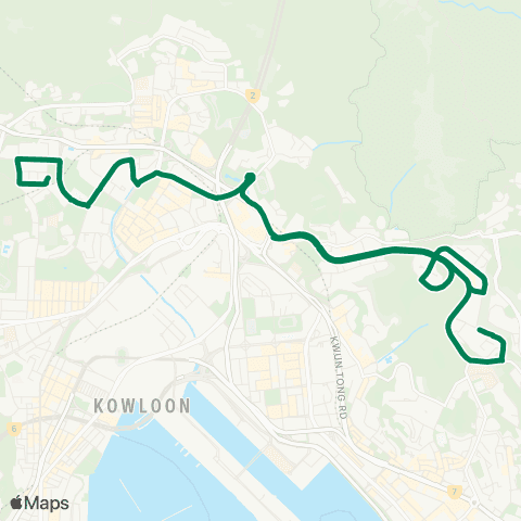 Green Minibus Kln - 54 map