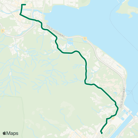 Kowloon Motor Bus Shatin Race Course - Tai Po Central map