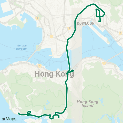Kowloon Motor Bus Kowloon Bay - Wah Kwai map