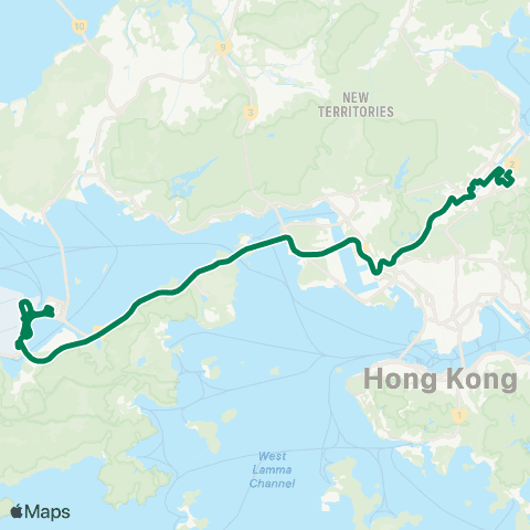 Kowloon Motor Bus Shek Mun Estate - Airport (Ground TC) map