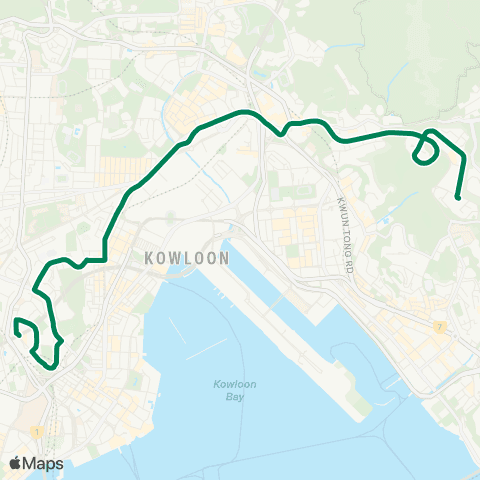 Kowloon Motor Bus Shun Tin - Ho Man Tin (Oi Man Estate) map