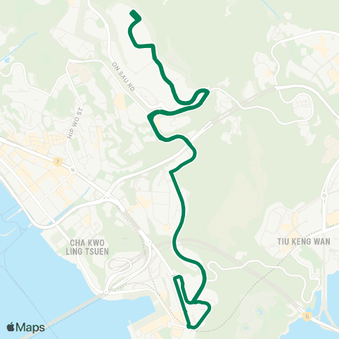 Green Minibus Nt - 117b map