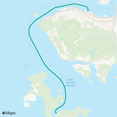 Hong Kong Ferries Central - Sok Kwu Wan map