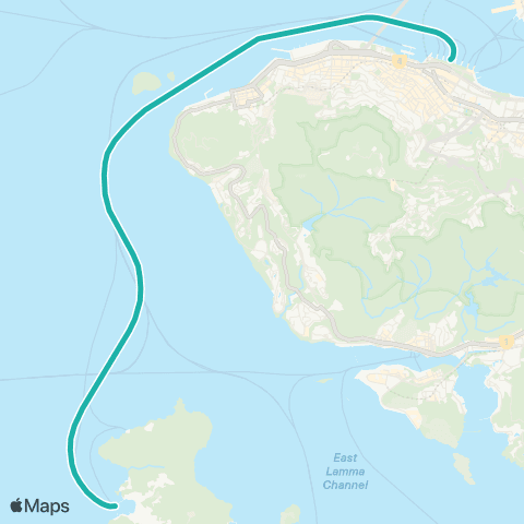 Hong Kong Ferries Central - Yung Shue Wan map