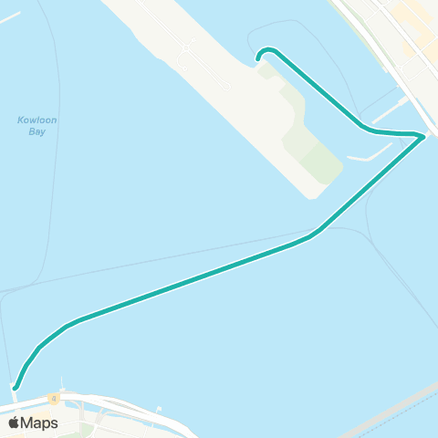 Hong Kong Ferries North Point - Kai Tak map