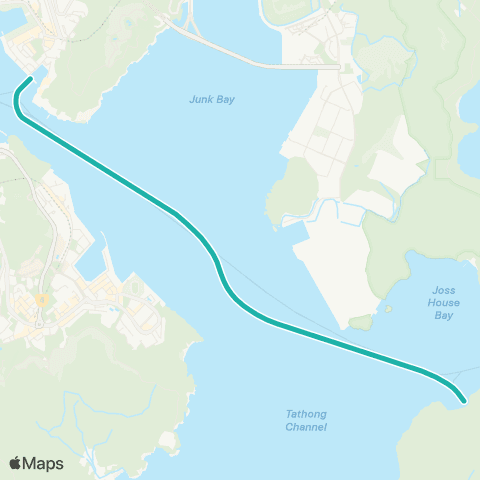 Hong Kong Ferries Sam Ka Tsuen - Tung Lung Island map