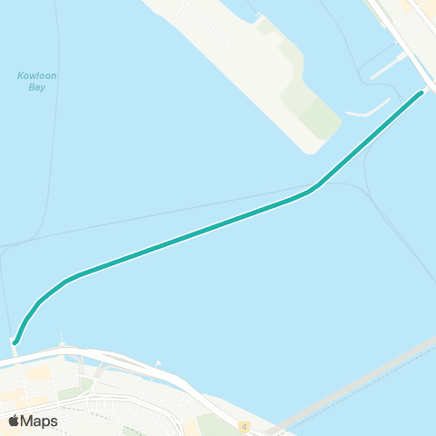 Hong Kong Ferries North Point - Kwun Tong map