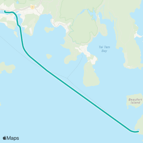 Hong Kong Ferries Aberdeen - Po Toi Island map