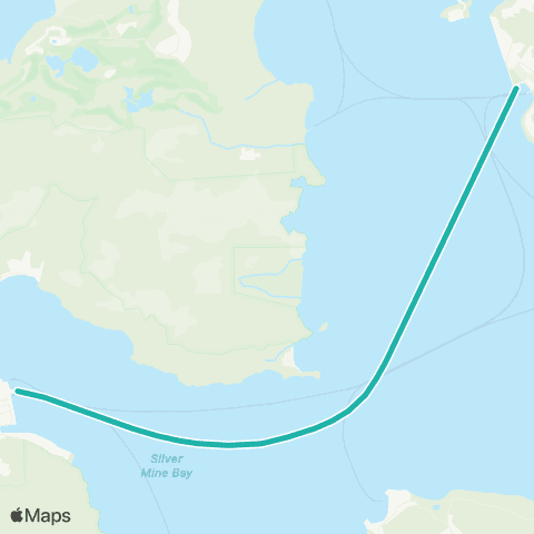 Hong Kong Ferries Peng Chau - Mui Wo map