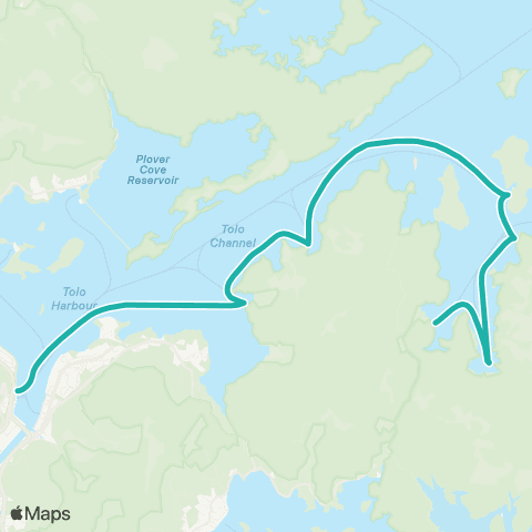 Hong Kong Ferries Ma Liu Shui - Wong Shek Pier map