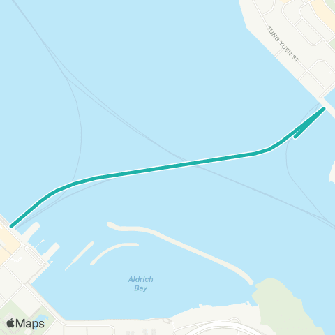 Hong Kong Ferries Sai Wan Ho - Lei Yue Mun / Sam Ka Tsuen map