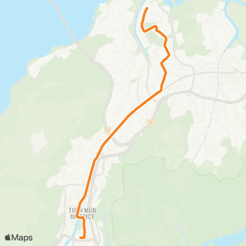 Hong Kong Rail Yau Oi - Tin Yat map