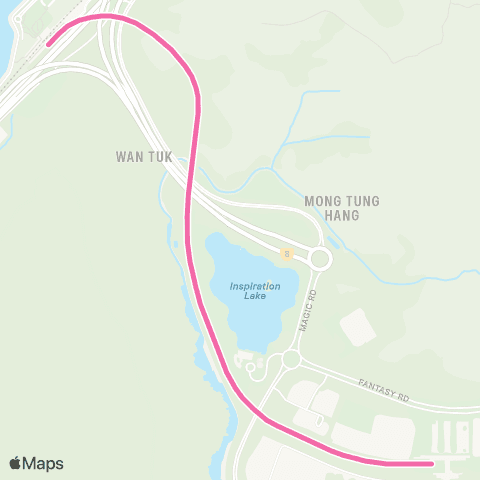 Hong Kong Rail Disneyland Resort Line map