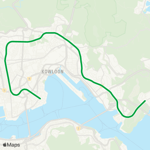 Hong Kong Rail Kwun Tong Line map