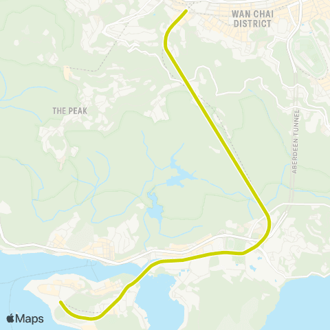 Hong Kong Rail South Island Line map