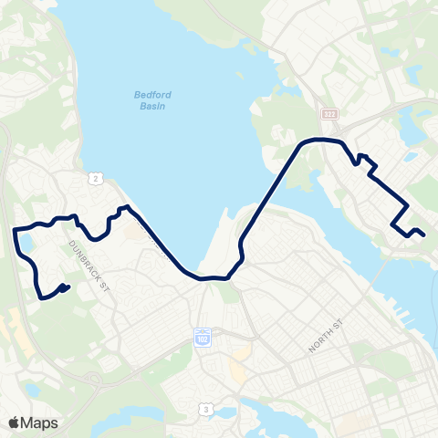 Halifax Transit Flamingo map