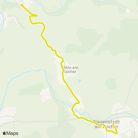  Heilbronner · Hohenloher · Haller Nahverkehr GmbH (Neudenau - ) Stein - Kochertürn - Neuenstadt a.K. map