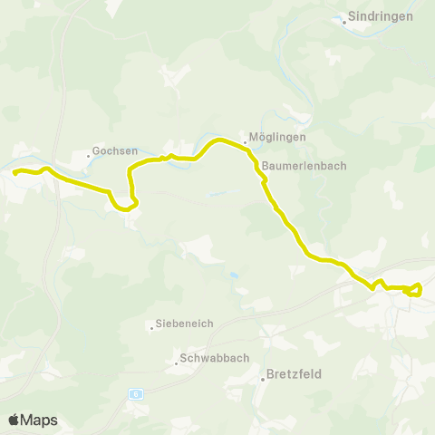  Heilbronner · Hohenloher · Haller Nahverkehr GmbH Neuenstadt a.K. - Langenbrettach - Öhringen Neuenstadt a. K. - Öhringen map