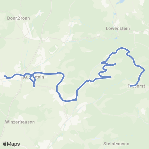  Heilbronner · Hohenloher · Haller Nahverkehr GmbH (Ilsfeld - ) Beilstein - Beilstein Teilorte - Prevorst map