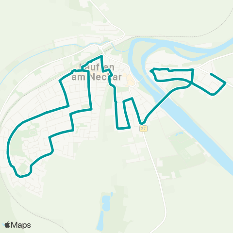  Heilbronner · Hohenloher · Haller Nahverkehr GmbH City Bus Lauffen (N) map