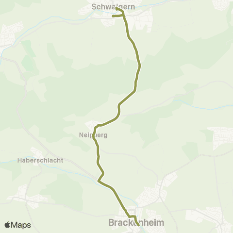  Heilbronner · Hohenloher · Haller Nahverkehr GmbH Schwaigern - Neipperg - Brackenheim map