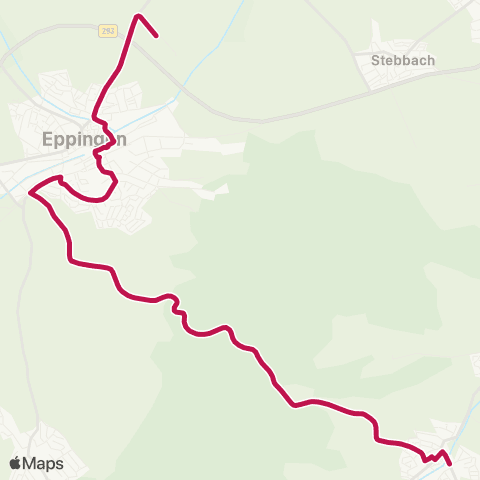  Heilbronner · Hohenloher · Haller Nahverkehr GmbH Kleingartach - Eppingen map