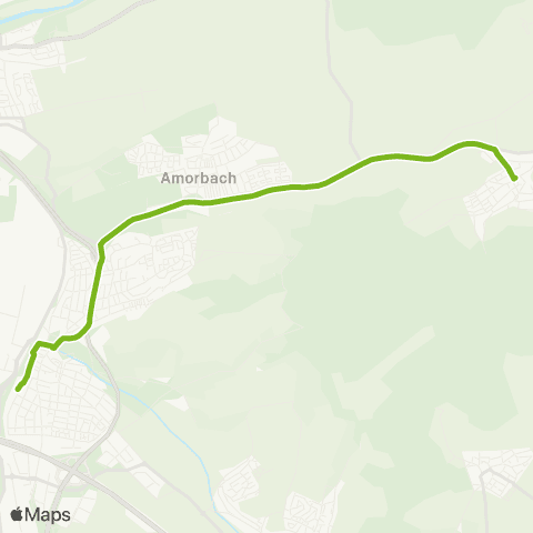  Heilbronner · Hohenloher · Haller Nahverkehr GmbH (Dahenfeld) - Amorbach - Realschule - ZOB / Ballei - Bf Ost map