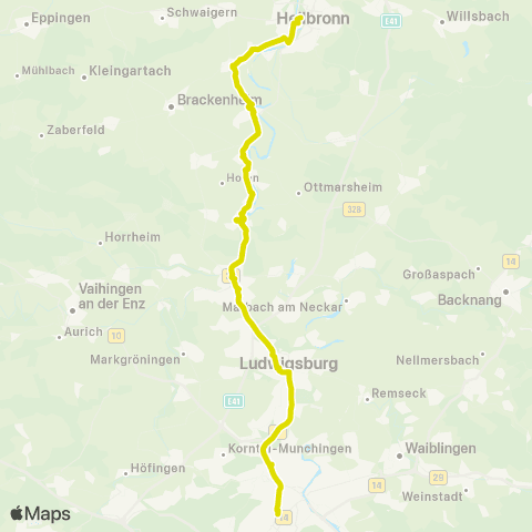  Heilbronner · Hohenloher · Haller Nahverkehr GmbH  map