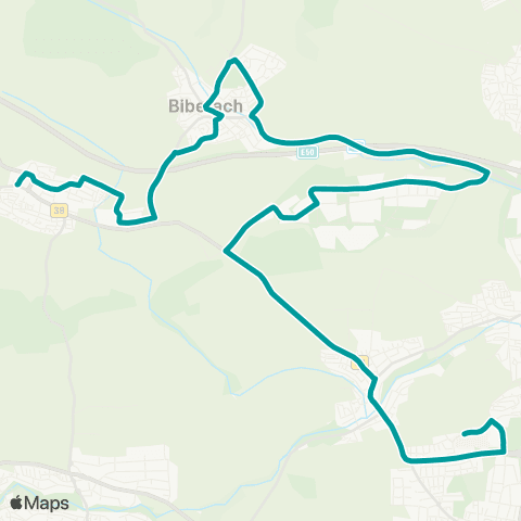  Heilbronner · Hohenloher · Haller Nahverkehr GmbH Klinikum Heilbronn - Frankenbach - Böllinger Höfe Biberach - Kirchhausen map