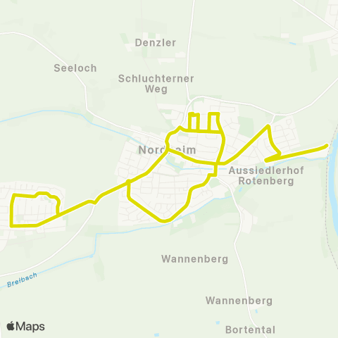  Heilbronner · Hohenloher · Haller Nahverkehr GmbH Bürgerbus Nordheim map