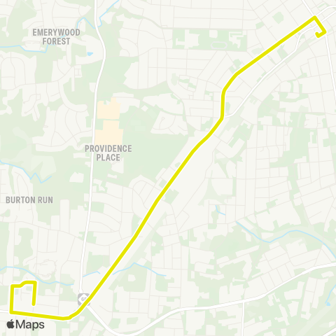 High Point Transit English Road map