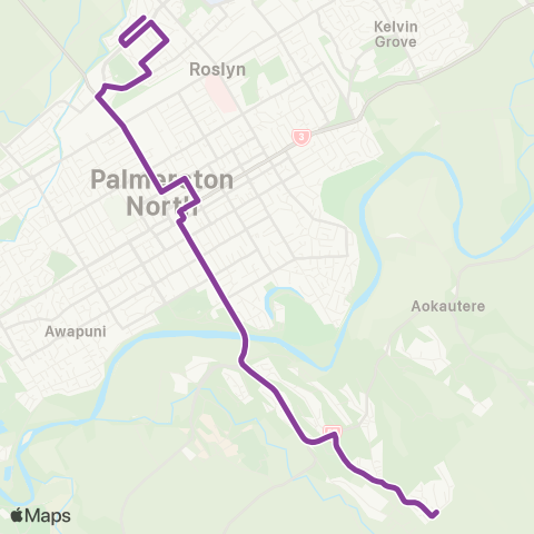 Horizons Regional Council Milson - Summerhill map