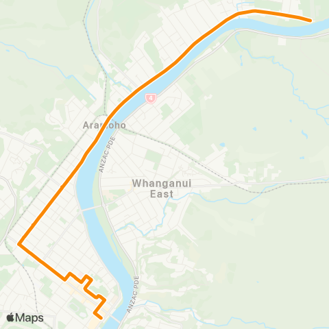 Horizons Regional Council Aramoho via Harrison St map