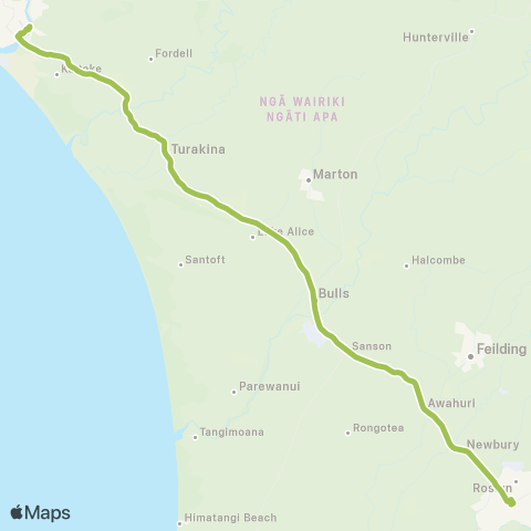 Horizons Regional Council Whanganui-Palmerston North map