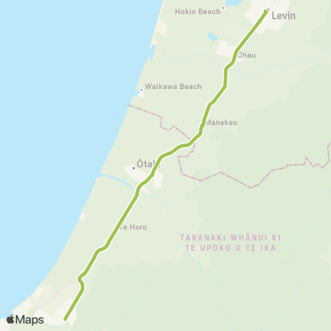 Horizons Regional Council Levin-Waikanae map