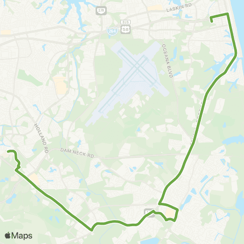 HRT General Booth Blvd map