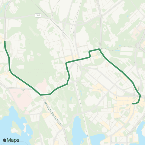 HSL Sörnäinen - Ruskeasuo map