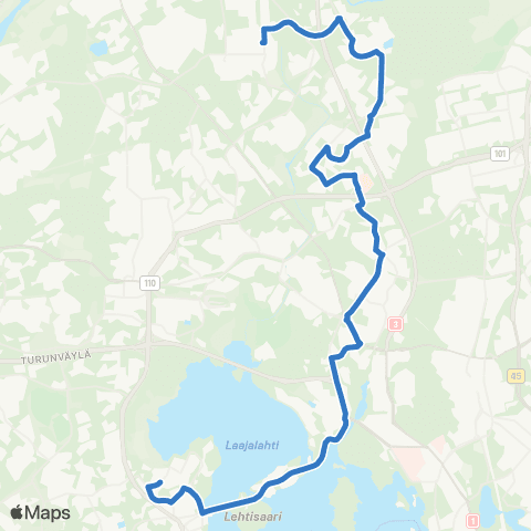HSL Kuninkaantammi-Kannelmäki-Huopalahti-Munkkivuori-Otaniemi map