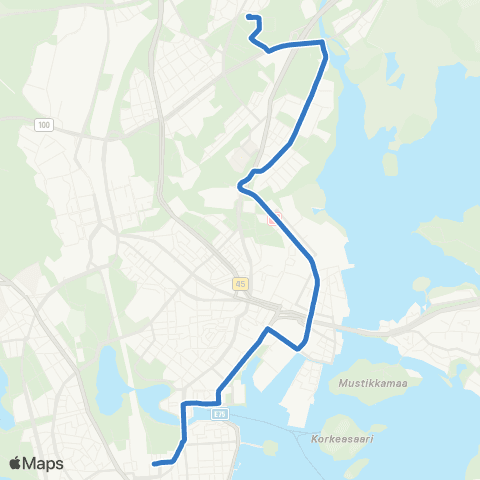 HSL Rautatientori-Koskela map