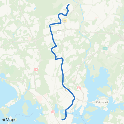 HSL Rautatientori-Maunula-Pakila-Torpparinmäki map
