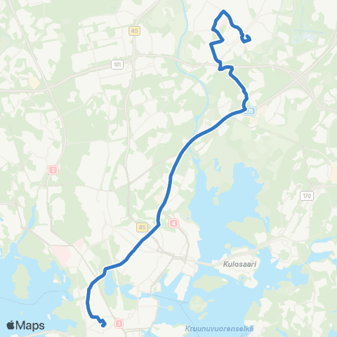 HSL Kamppi-Töölö-Pihlajamäki-Pukinmäki-Malmi map