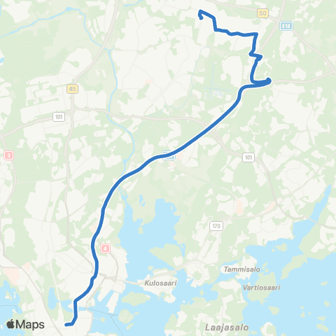 HSL Rautatientori-Jakomäki-Puistolan asema map
