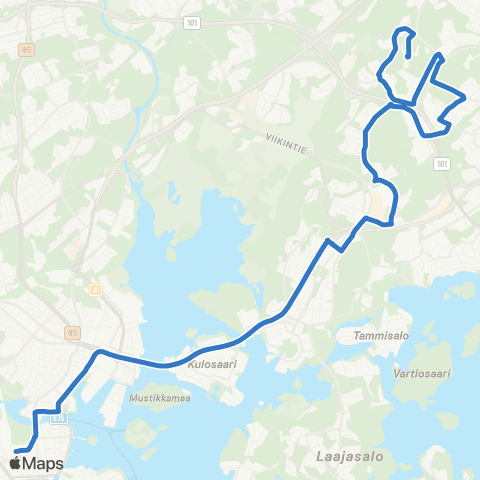 HSL Itäkeskus(M)-Myllypuro map