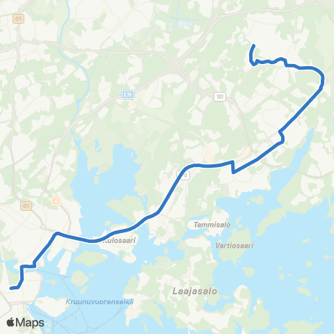 HSL Itäkeskus(M)-Vartioharju-Mellunmäki(M) map