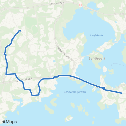 HSL Lauttasaari(M)-Westend-Haukilahti-Mankkaa map