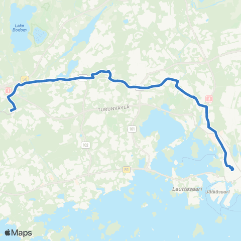 HSL Elielinaukio-Leppävaara-Espoon keskus map