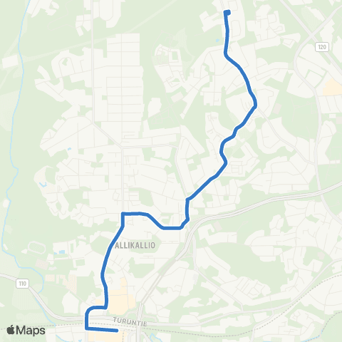 HSL Leppävaara-Uusmäki map