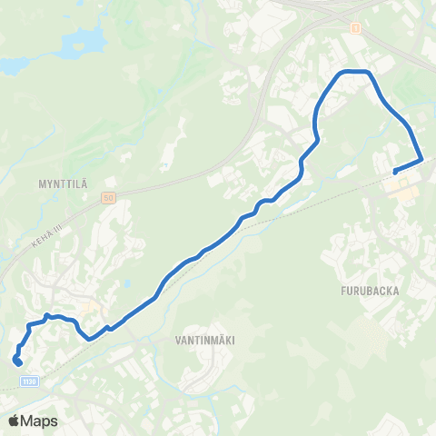 HSL Espoon keskus-Kauklahti map