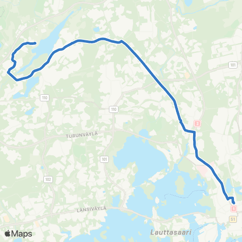 HSL Elielinaukio-Jupperi-Vanhakartano map